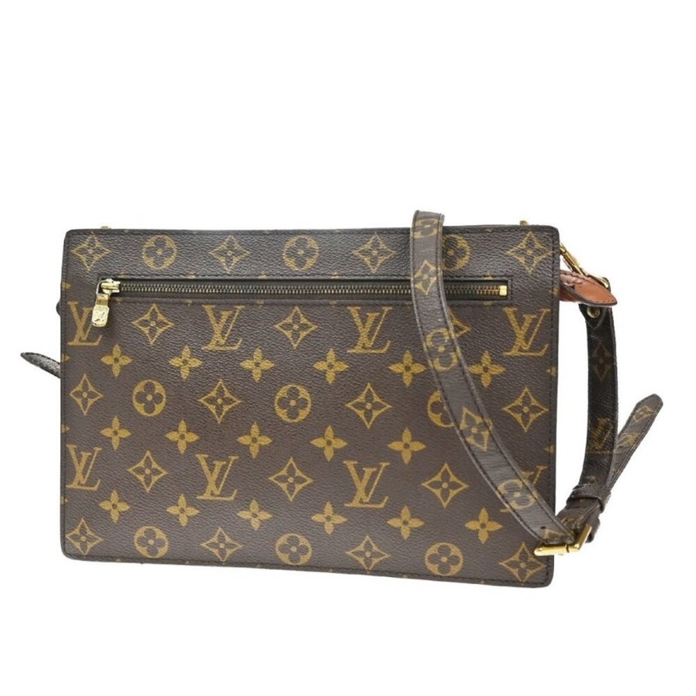 Louis Vuitton Brown and Gold Crossbody Bag